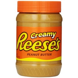 REESE'S Creamy Peanut Butter, Kosher Peanut Spread, 18 Ounce (Pack of 6)