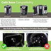 2-Item Bundle: 4-Pack Cafe Save 1-Stream Reusable K Cup Coffee