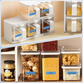 Label Tape, 14 x 40 mm Thermal Label Tape, Waterproof Labels Compatible with Nelko p21, Niimbot, Print Barcode, Name, Date, Price etc. Suitable for Home, School, Office