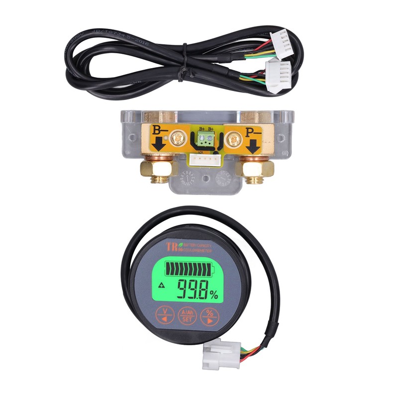 Battery Monitor Waterproof Reverse Connection Protection Battery Voltage Indicator 100V