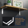 Mooche 8PCS Shelf Bracket Wall Mount Corner Brace Wall Support
