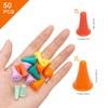 FRUHLING Pack of 50 Colourful Knitting Needles Point Protection Mesh