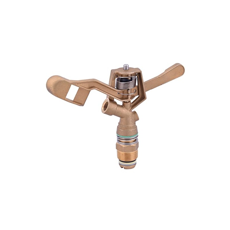 3/4-in Brass Impact Sprinkler with 4pcs Nozzles 1/8",9/64",5/32",11/64" (1-Pack)