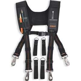 WELKINLAND Tool belt suspenders for men, Nail bag suspenders, Tool bag construction suspenders carpenter