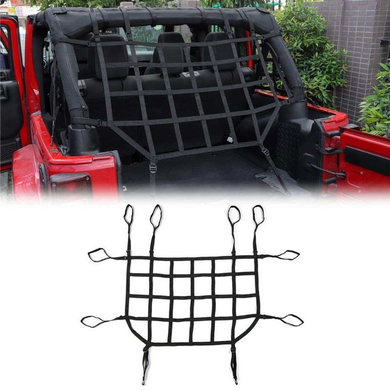 RT-TCZ for Wrangler JK Rear Cargo Net, Trunk Cargo Restraint
