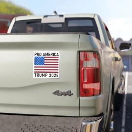 Pro America Flag Trump 2028 Sticker Fun 4x4 President Trump 3rd Term Sticker