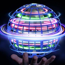 Flying Ball, Hover Flying Ball Fly Sphere Magic Floating Afara Fly Orb Flight Ball, Hoverball Spinner Mini Drone Decompression Plane for Children, Gifts for Boys Girls Indoor Outdoor