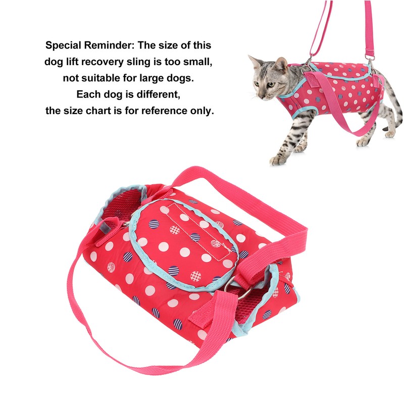 Dog Lift Harness Support Breathable Washable Portable Dog Sling Harness