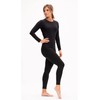 DEVOPS Women's Compression Long Sleeve Athletic Shirts (Small, Black/Pink/White)