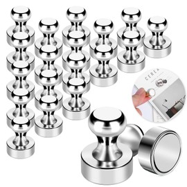 Pack of 20 Strong Giantzhong Neodymium Magnets, Extra Strong Mini Magnets, 12 x 16 mm, Small Fridge Magnets for Notice Boards, Pegboard, Whiteboard, Magnetic Board, Not Suitable for Glass Materials