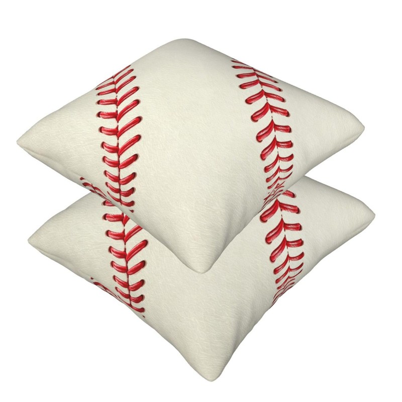 Football Pillow Covers, 18 x 18 Inch Set of 2