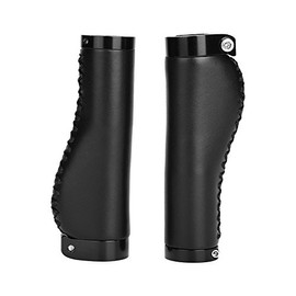 Bicycle Handle Grips, Bicycle Grip Cover, Bar Grips, PU Leather, 1 Pair Handlebar Grips, Anti-Slip, Ergonomic, Shock Absorption, Comfortable to Ride, Easy Installation, Replacement, Accessories Retro