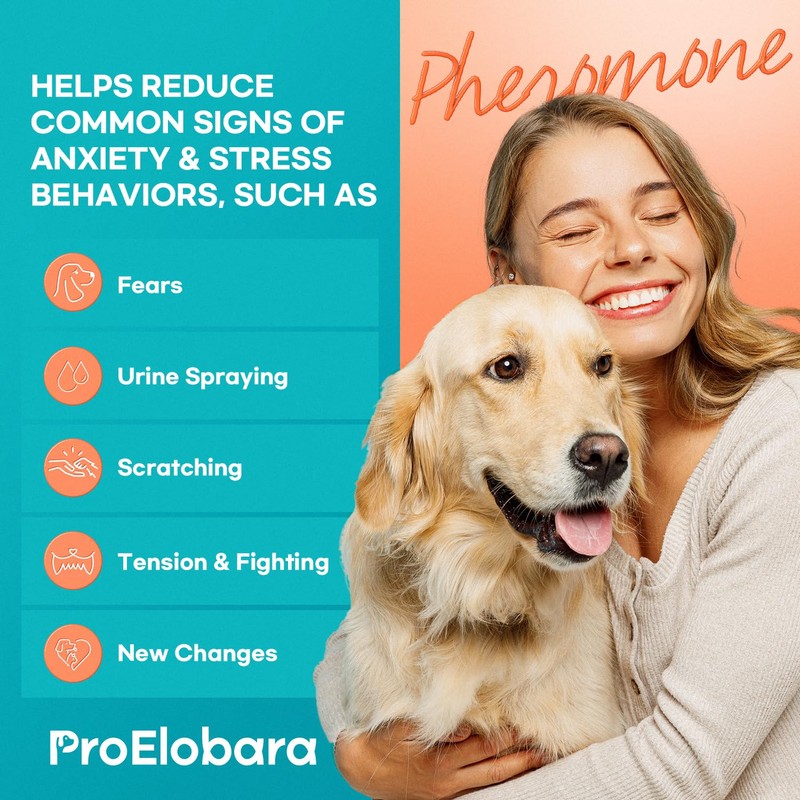 ProElobara Dog Calming Pheromone Diffuser: Dog Calming Pheromones Plug Diffuser