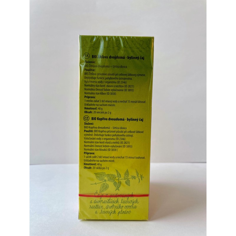 Stinging Nettle Herbal Tea (2 Packs, 40 Tea Bags, 80g)