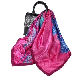 FAIRYGATE Head Scarf Like Satin Silk Hair Wraps for Sleeping Bandanas Ladies Scarfs Gifts Neckerchief Scarves for Women 80019