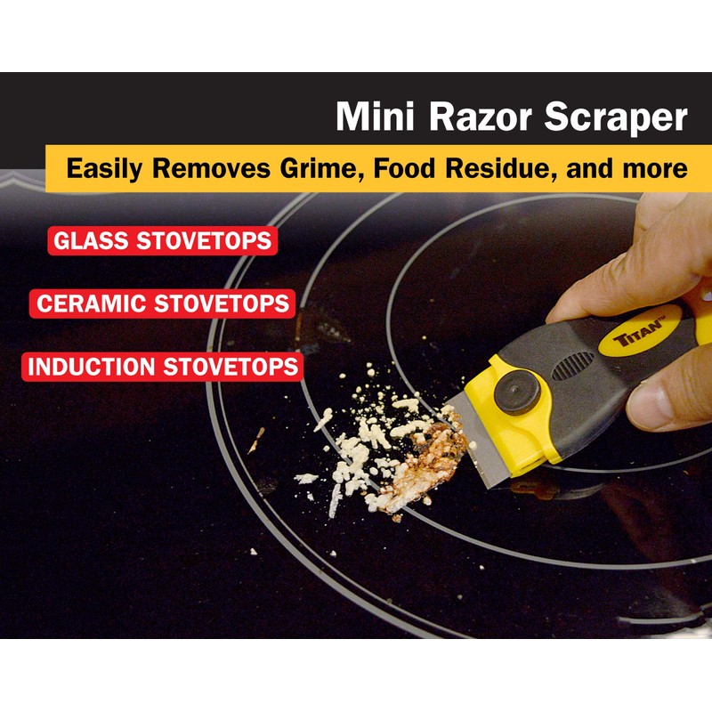 Titan 12031 4-Inch Mini Razor Scraper | Includes 1 Extra