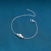 Yienate Unique Tiny Pearl Bracelets Chain Silver Beads Hand Chain