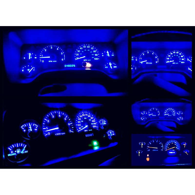 WLJH Super Bright Blue Great Looking Instrument Panel Gauge Cluster