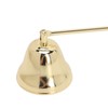 3pcs Candle Snuffer Golden Iron Plating Bell Shaped Long Handle