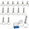 Cotsdan 20Pcs Spring Door Latch for Cages Metal Finger Spring