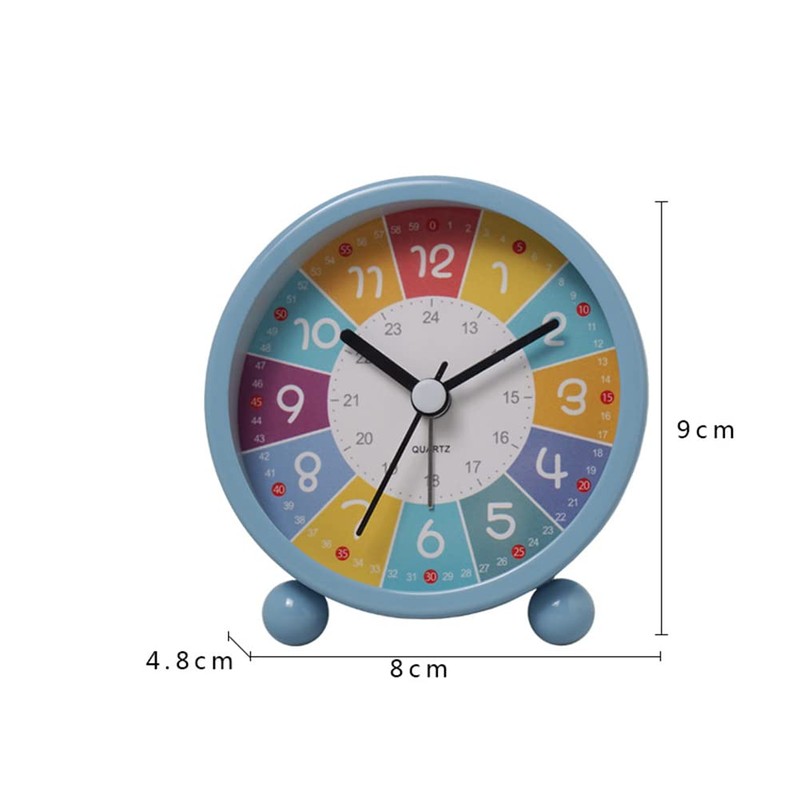 Hodeffior Rainbow Alarm Clock for Kids - Cartoon Luminous Silent