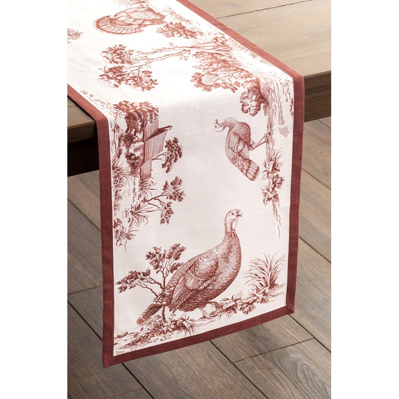 Maison d' Hermine Holy Jouy - Brown 100% Cotton Table