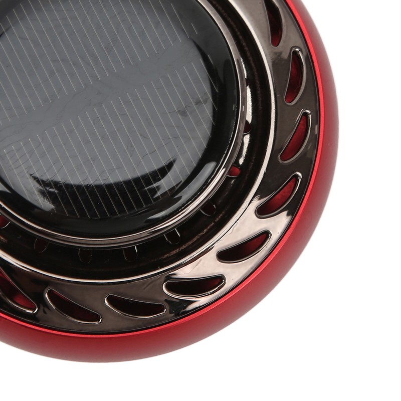 Car Air Freshener Solar Energy Rotating Aromatherapy Diffuser Interior DecorationRed