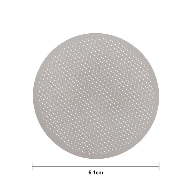 Solid Stainless Steel Mesh Coffee Filter, Reusable Metal Percolator Disc