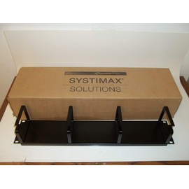 CommScope Systimax Solutions 1100D2-35-19 106830623 19" Rack Mount Cable Organizer Management Panel Support Bar Black FS
