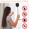 PEUTIER 4pcs Fly Swatters, Leather Flyswatter Manual Heavy Duty Fly