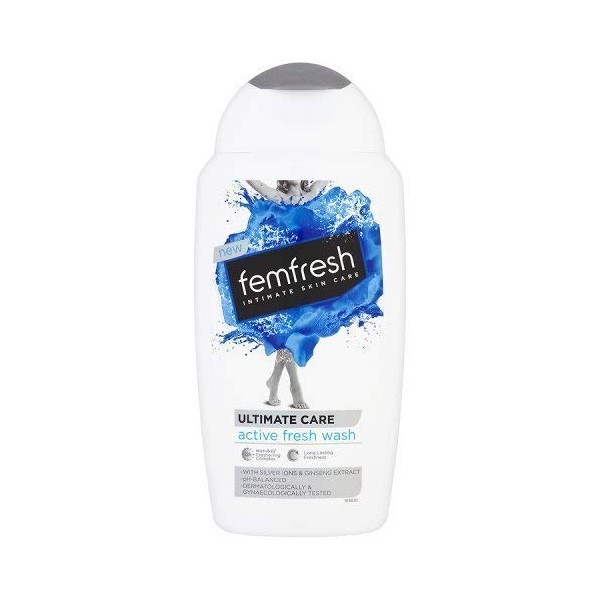Femfresh Ultimate Care Active Fresh Wash Silver 3 Pack
