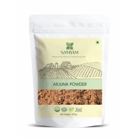 SAMYAM Arjuna Bark Powder - 500g Pack | Ayurvedic Supplement, Terminalia arjuna