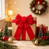 Classic Red Velvet Christmas Bows 12 Pack, 13" x 9"