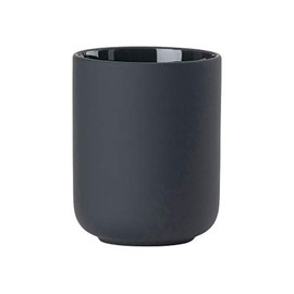 ゾーン(Zone) Tooth Brush Mug UME Toothpaste Cup, ∅8.3xh10.3cm, Black (Black 19-3911tcx)