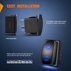 Nilight 90002B Interior Light Rocker Switch LED Light Bar 5Pin