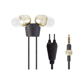 Wraps Core Wristband Bracelet In-Ear Headphones (High Comfort with Locking) - Gold