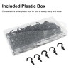 Biaungdo 120 Pcs 1/2" Ceiling Cups Hooks Screw Hooks Screw-in