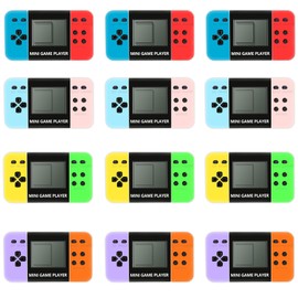 DOEA 12Pcs Video Game Party Favors, Arcade Video Game Keychain ,Bulk Video Game Party Supplies for Birthday,Goodies Bags Stuffer Classroom Prizes