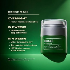 Murad Retinal ReSculpt Overnight Cream – Anti-Aging Face & Neck Cream with Encapsulated Retinal & NAD+ – Firms, Lifts & Hydrates Skin – 1.7 Fl Oz