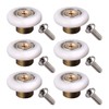 6 pcs Shower Door Rollers Wheels, Bathroom Glass Door Replacement