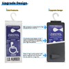 Yuoyar Portable Handicap Placard Holder for Auto - Ultra Transparent