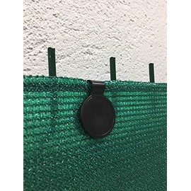 edenvista Plastic Clips for Garden privacy net, Windscreen, Shade cloth | UV Treated, 60 Pack, Color Black.