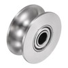 sourcing map 1 x U-groove roller 2.68 inch 201 stainless