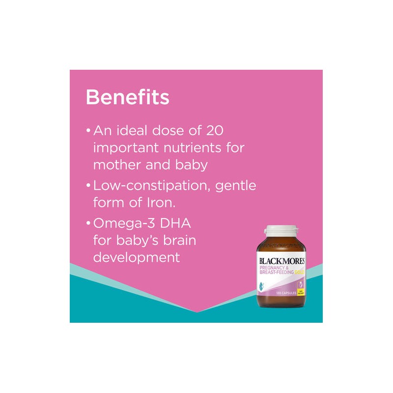 Blackmores Pregnancy and Breast-Feeding Gold 120 Capsules
