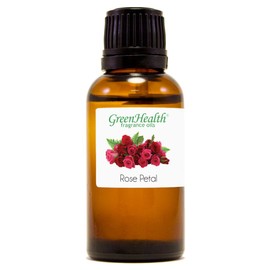 1 fl oz Rose Petals Fragrance Oil (Glass Bottle w/Euro Dropper) - GreenHealth