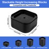Penitue 4pcs Treadmill Incline Riser Blocks, Walking Stackable Height Adjustable