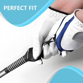 Right hand Golf Grip Trainer Golf Practice Tool 2Pcs for Women.Golf Training Aid Golf Grip Kit Golf Club Grips for Improving Correct Hand Position.(Black)