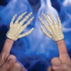 Accoutrements Archie McPhee Funny Glow-in-The-Dark Skeleton Finger Hands: Spooky Set