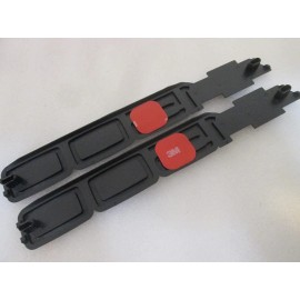 1500 Red Black For 88-99 Silverado Chevy 1500 Bowtie Moulding Door Emblem Badges-PAIR