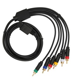 Cable de Video Componente con Cables Compuestos de Audio, Cable de Monitor a Color para NGC N64 SFC SNES RGB RGBS Accesorios de Consola de Juegos con 4 Cabezales BNC